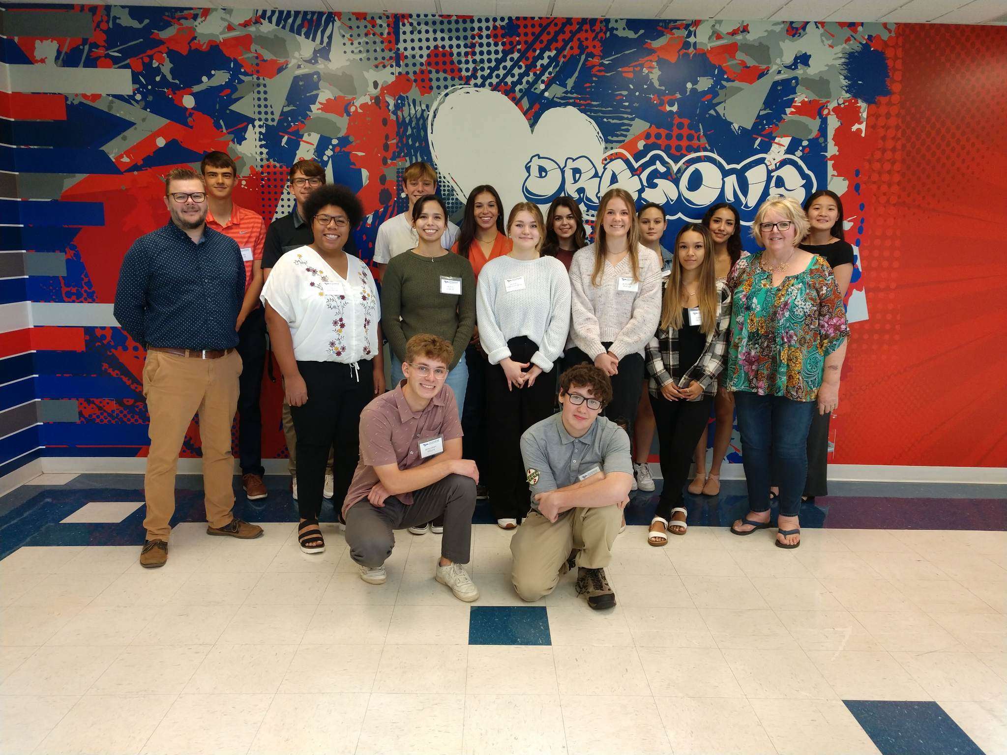 EAGLE Media management met with Schmidt Foundation Scholarship recipients at a luncheon on Friday, October 20. Photo courtesy Hutchinson Community College.
