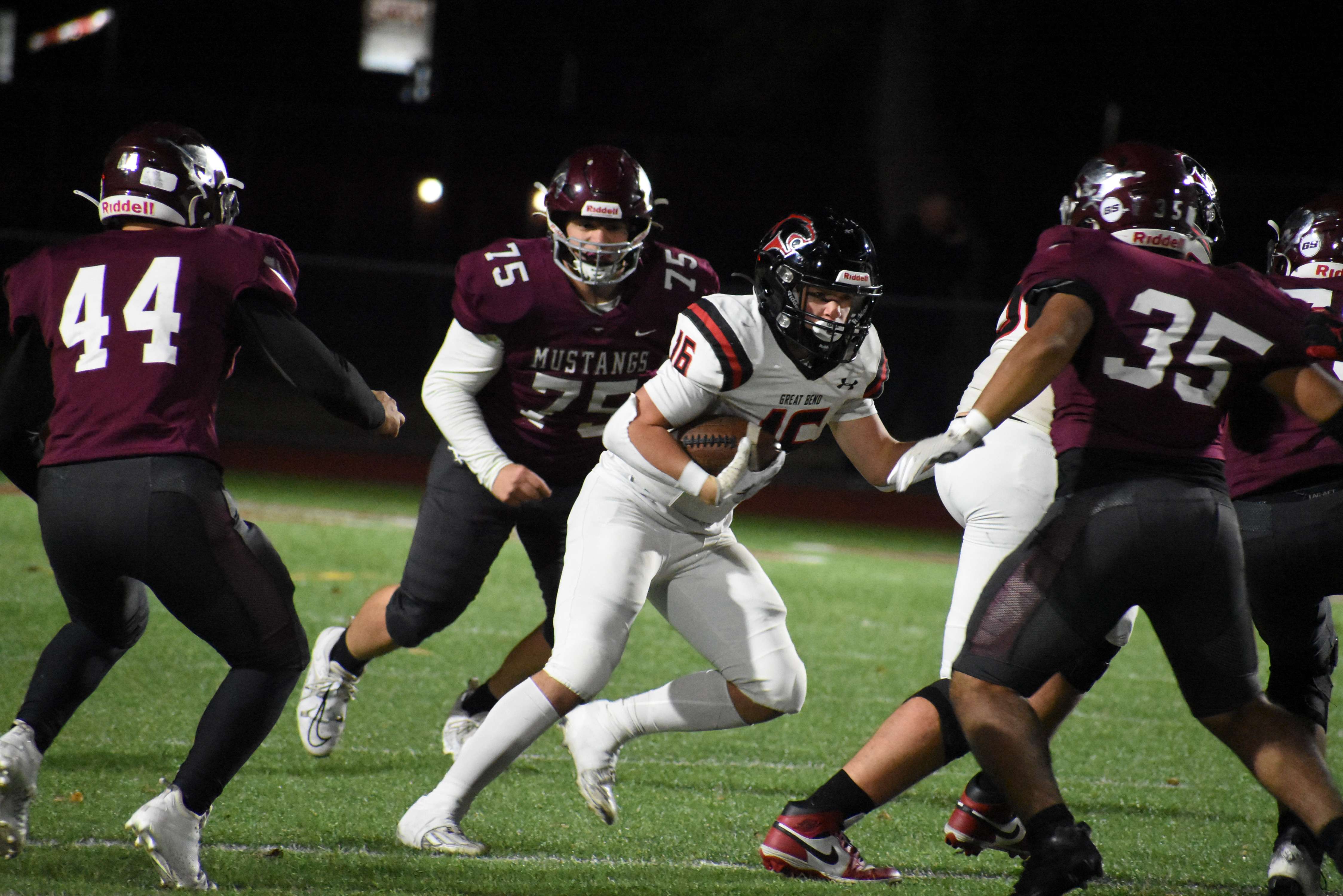 Panther senior Cody Miller rushed for 51 yards and a touchdown in Friday's 38-24 win at Salina Central.
