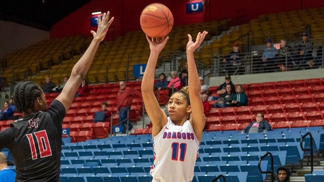 Monae Duffy is the leading returning scorer for the Blue Dragon Women's Basketball team as it opens the season on Friday against Eastern Oklahoma State in the BSN Sports Tip-Off Classic at the Sports Arena.