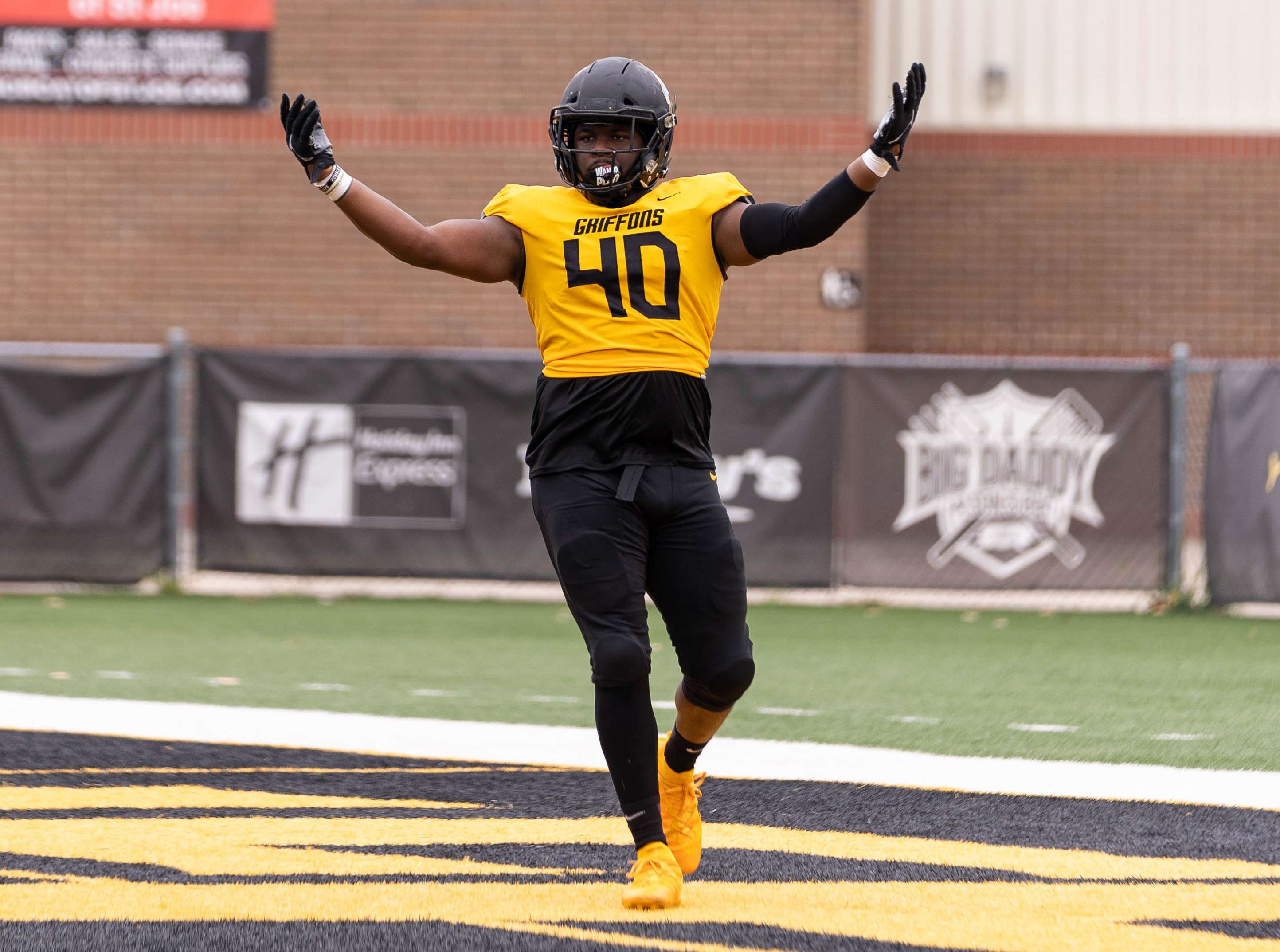 MWSU defensive end Dakari Streeter led the MIAA and was top three nationally in total sacks in 2023 with 12.5. Courtesy photo.