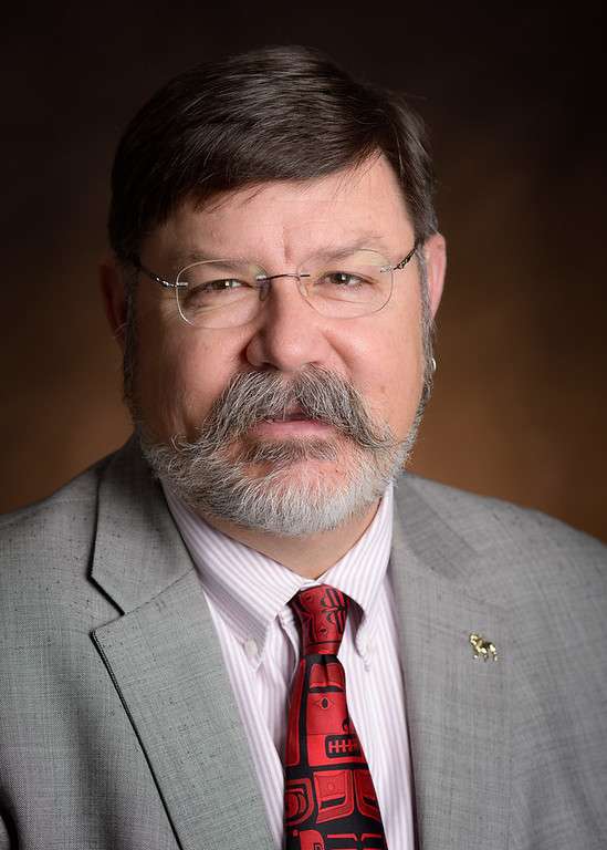  Dr. Jim Powell, Chadron State College’s Vice President for Academic Affairs, announced Friday he plans to retire in June 2024. Powell has worked as an administrator at the college since 2015. (Photo by Daniel Binkard/Chadron State College) CAMERA INFO