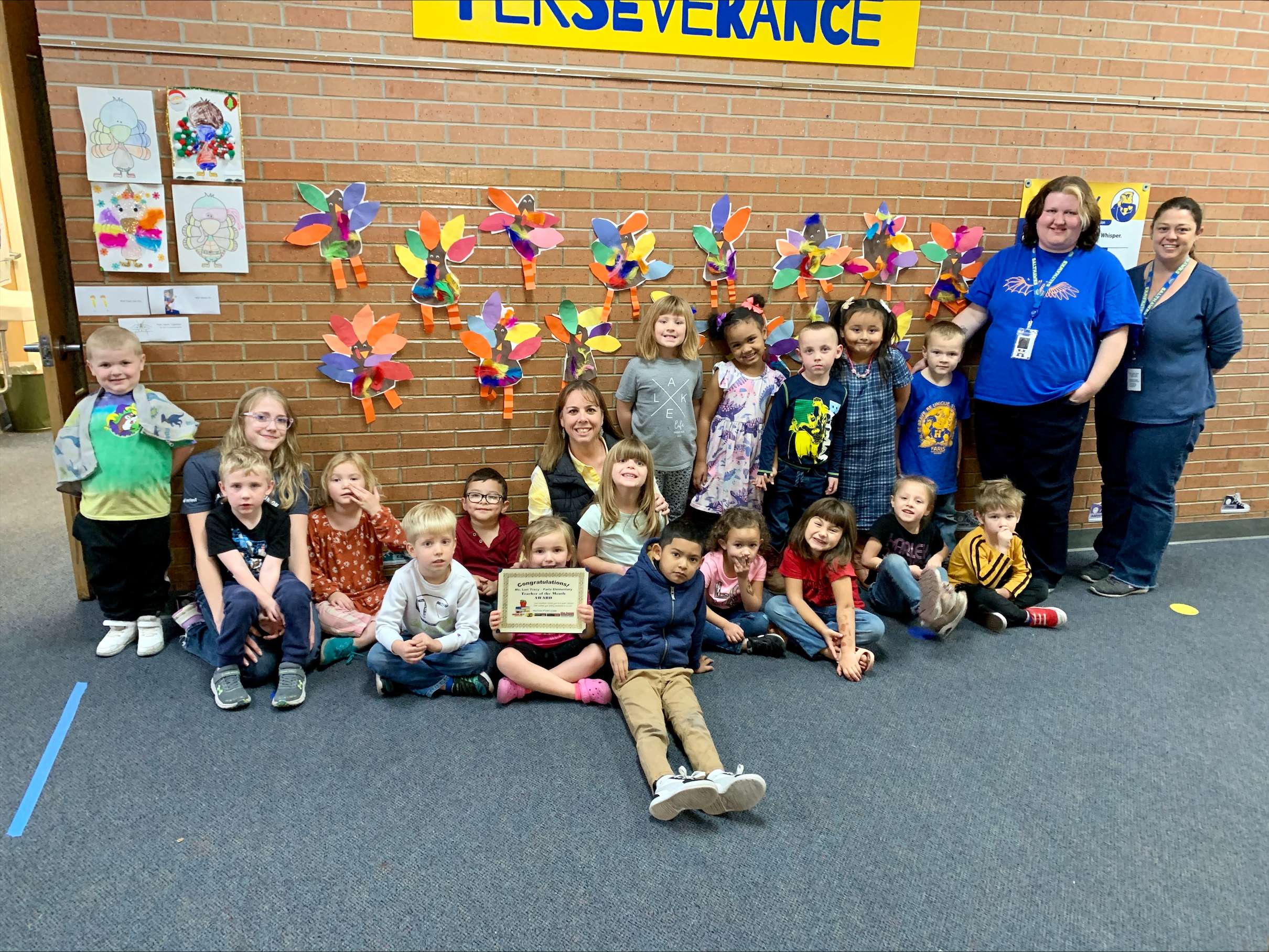 Lori Tracy's four-year-old class at Faris Elementary