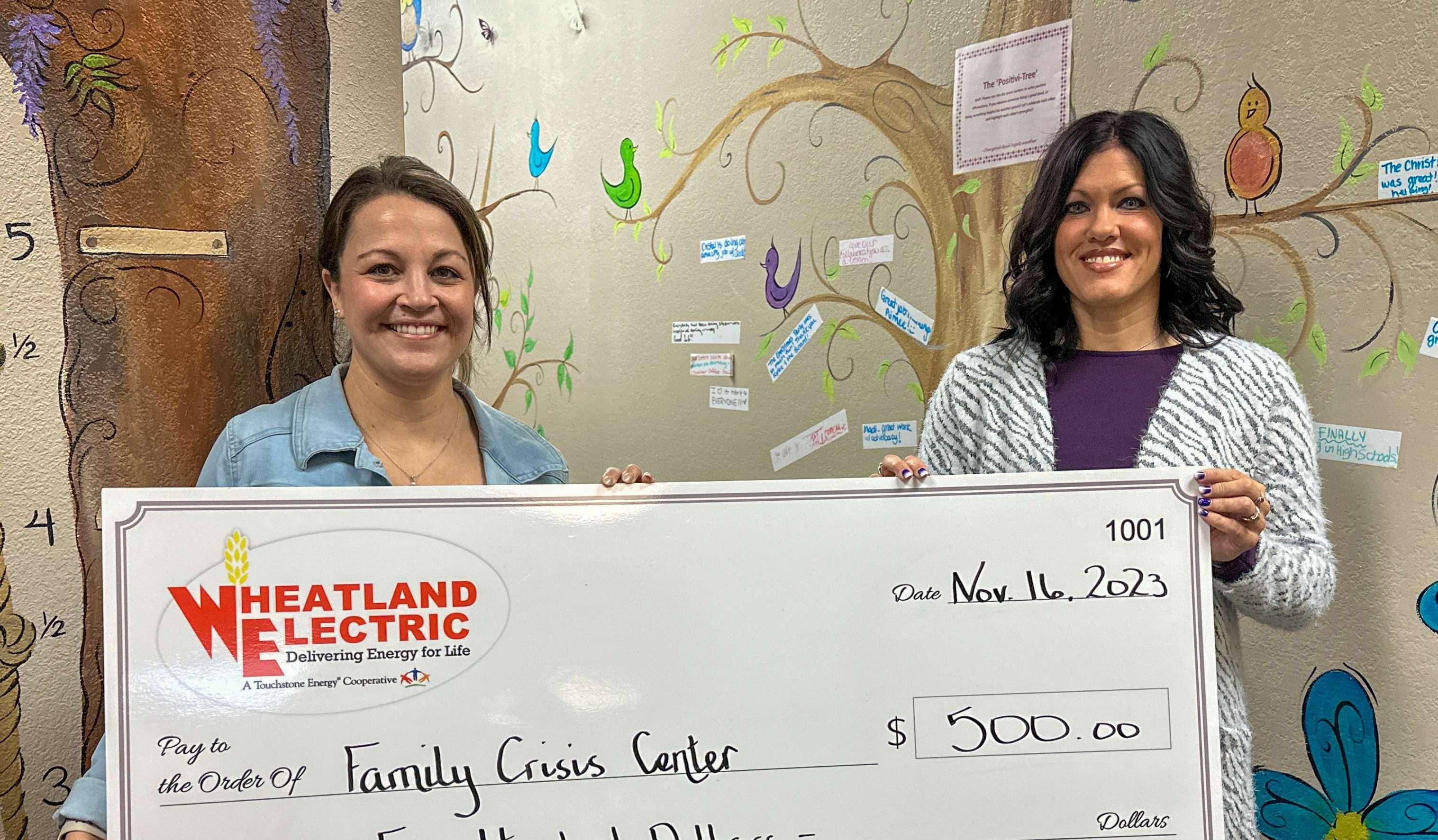 Central KS CASA & Family Crisis Center receive Wheatland Electric grants