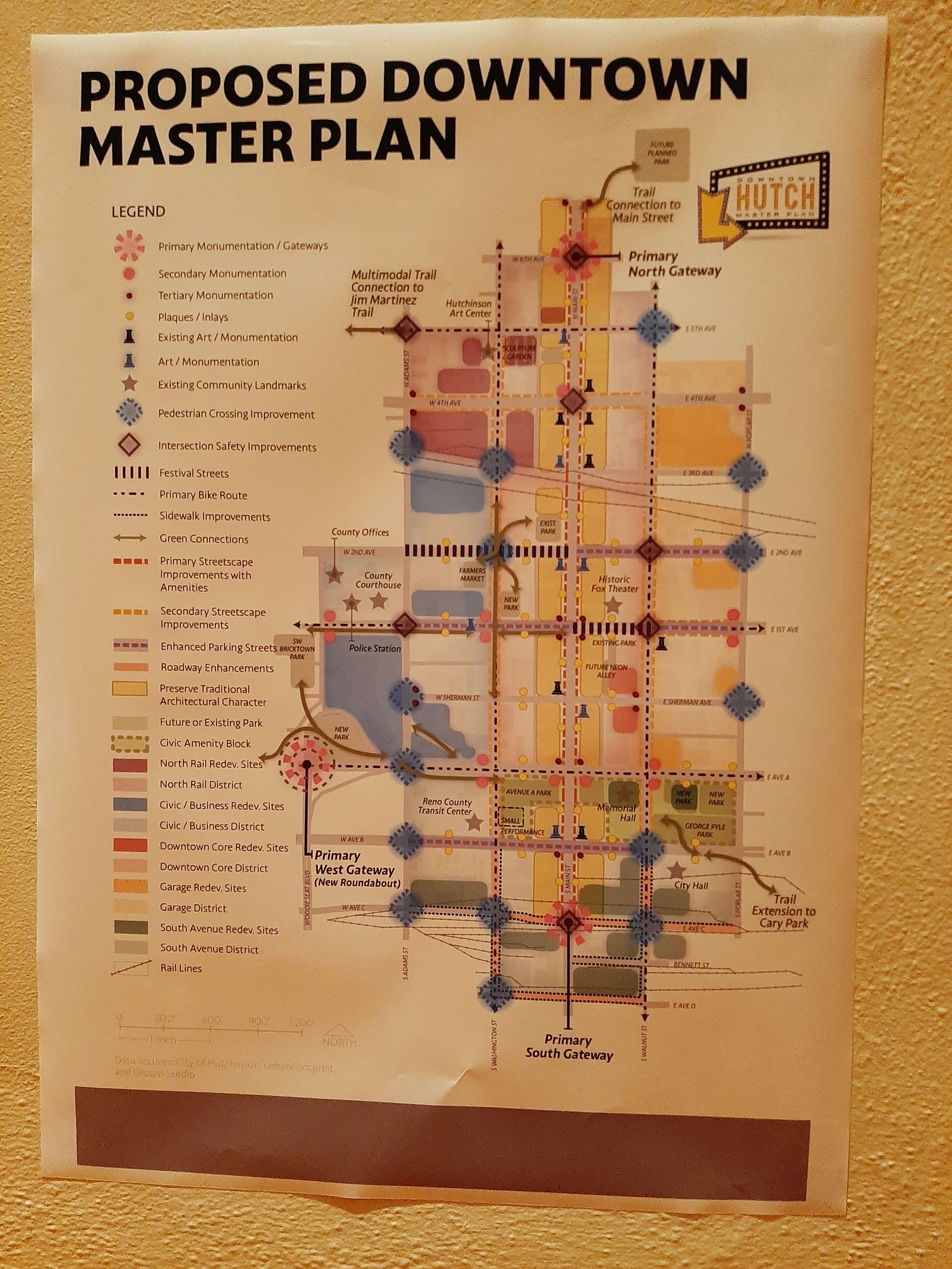 The proposed downtown master plan was unveiled at a public meeting Thursday night at Memorial Hall. Photo by Nick Gosnell.