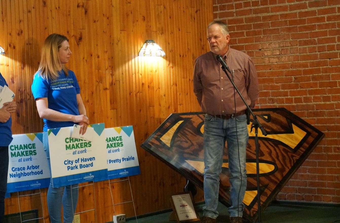 The City of Haven Park Board was one of 14 recipients of Changemakers at Work grants from Hutchinson Community Foundation on Nov. 16. Photo provided by Hutchinson Community Foundation.
