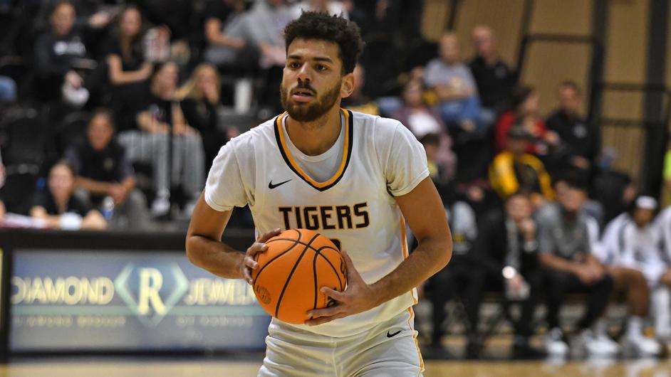 Fort Hays State's Traejon Davis shoots a free throws in the first half of a college basketball game against Bethel College on Wednesday, December 13, 2023 in Hays, Kan. (FHSU Athletics photo/Nicole Heitmann),
