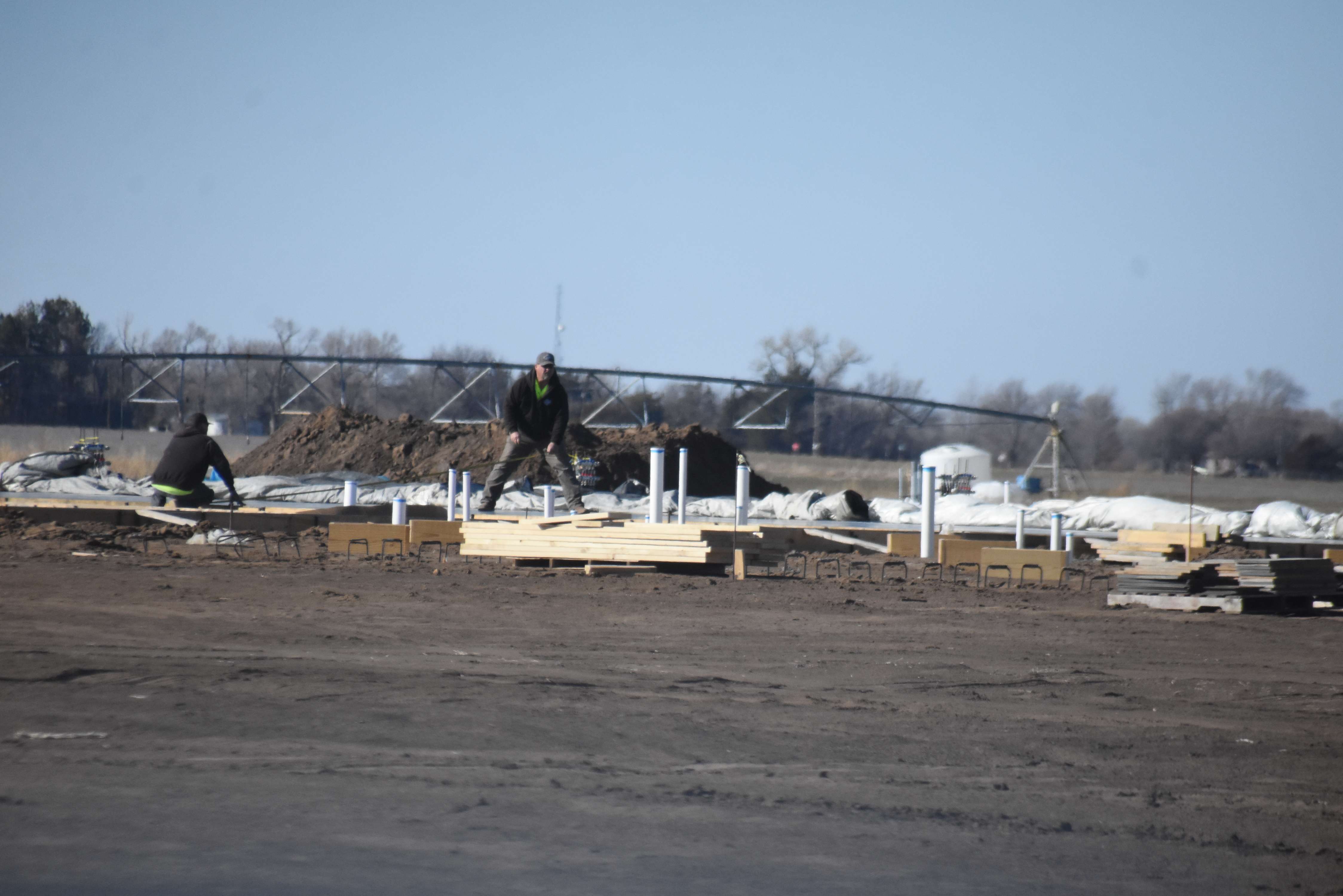 Construction is underway on the new BTI facility south of Great Bend. The new building will likely be open for business in early 2024.