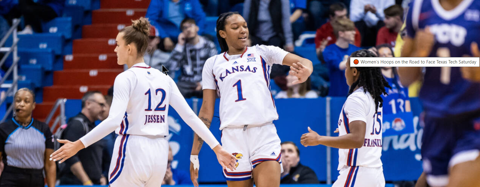 KU WBB at Texas Tech Saturday