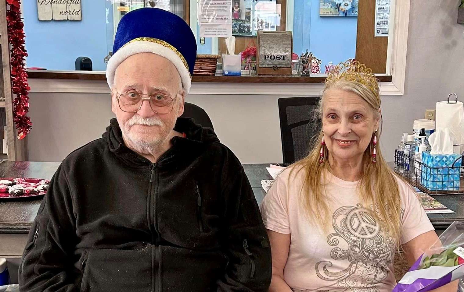King & queen recognized at Great Bend Senior Center Valentine's Day party