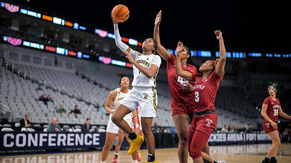 WSU WBB win 1st round over Temple
