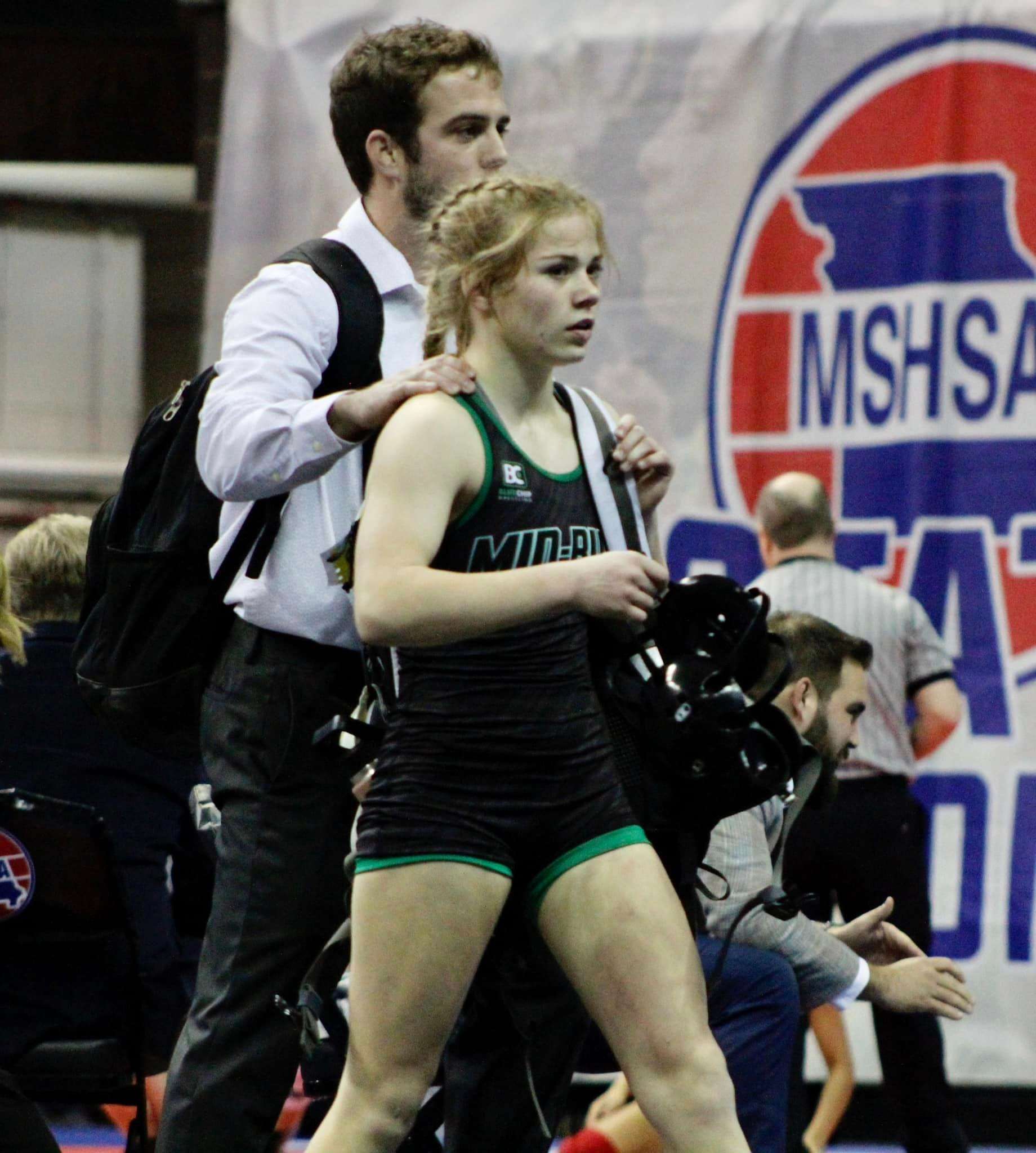 Delanie Smith at state. Photo by Chris Roush.