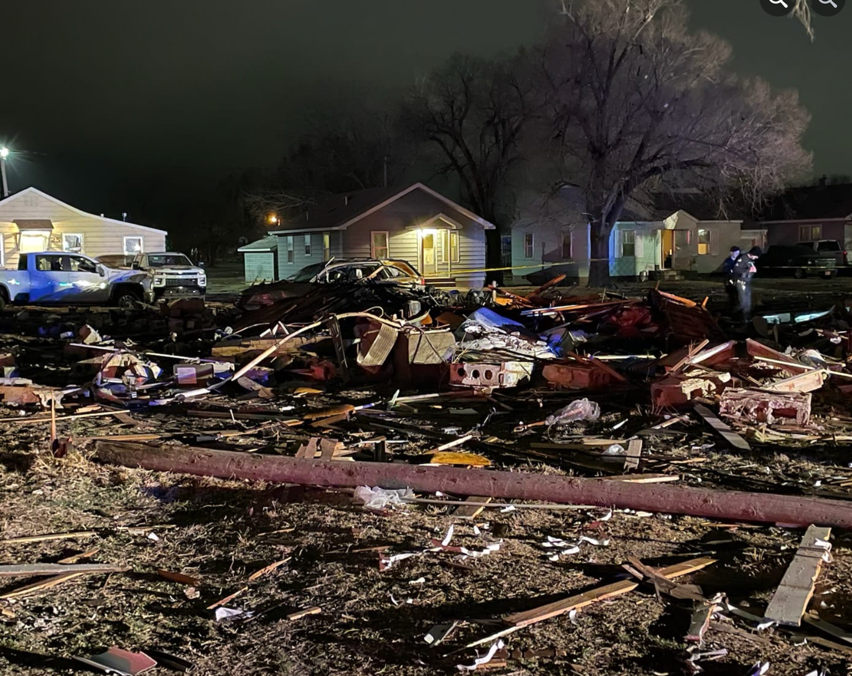 The cause of the explosion was investigated by the Great Bend Fire Department and the Office of the Kansas State Fire Marshal. Photo courtesy Great Bend Fire and EMS