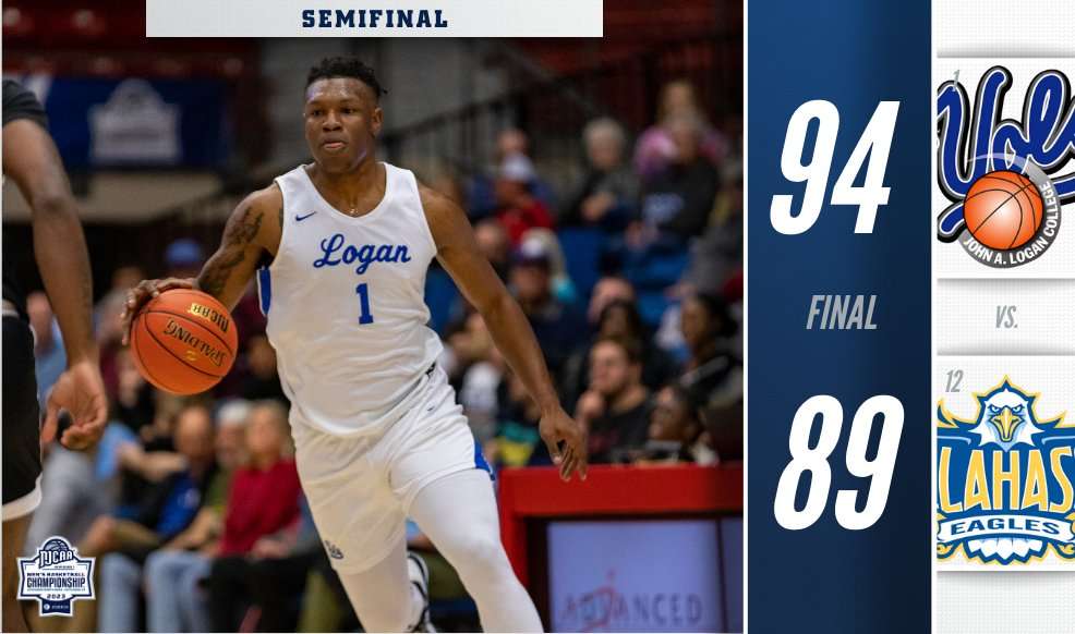 John A Logan slips past Tallahassee. Courtesy of NJCAA and John A Logan Sports