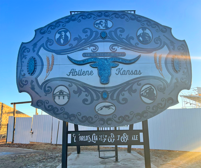 <b>Abilene's&nbsp;World’s Largest Belt Buckle. </b>Photo courtesy Abilene CVB