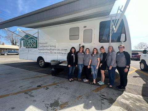 The free-service mobile unit at Hutch CC is just the beginning of what Open Door Health Services plans to do under their new banner. [Submitted photo]&nbsp;