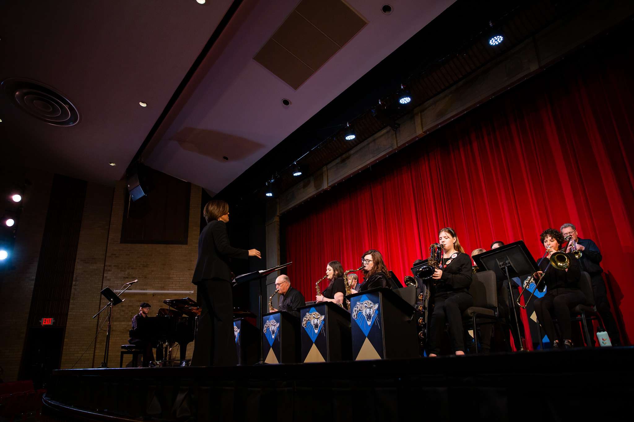 Musicians perform at a concert earlier in the year in the Fine Arts Auditorium.