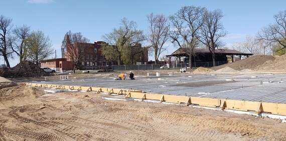 Newton Library Construction Update April 14-Courtesy City of Newton