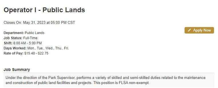 The City of Great Bend is considering raising their minimum wage to $15.50 per hour.