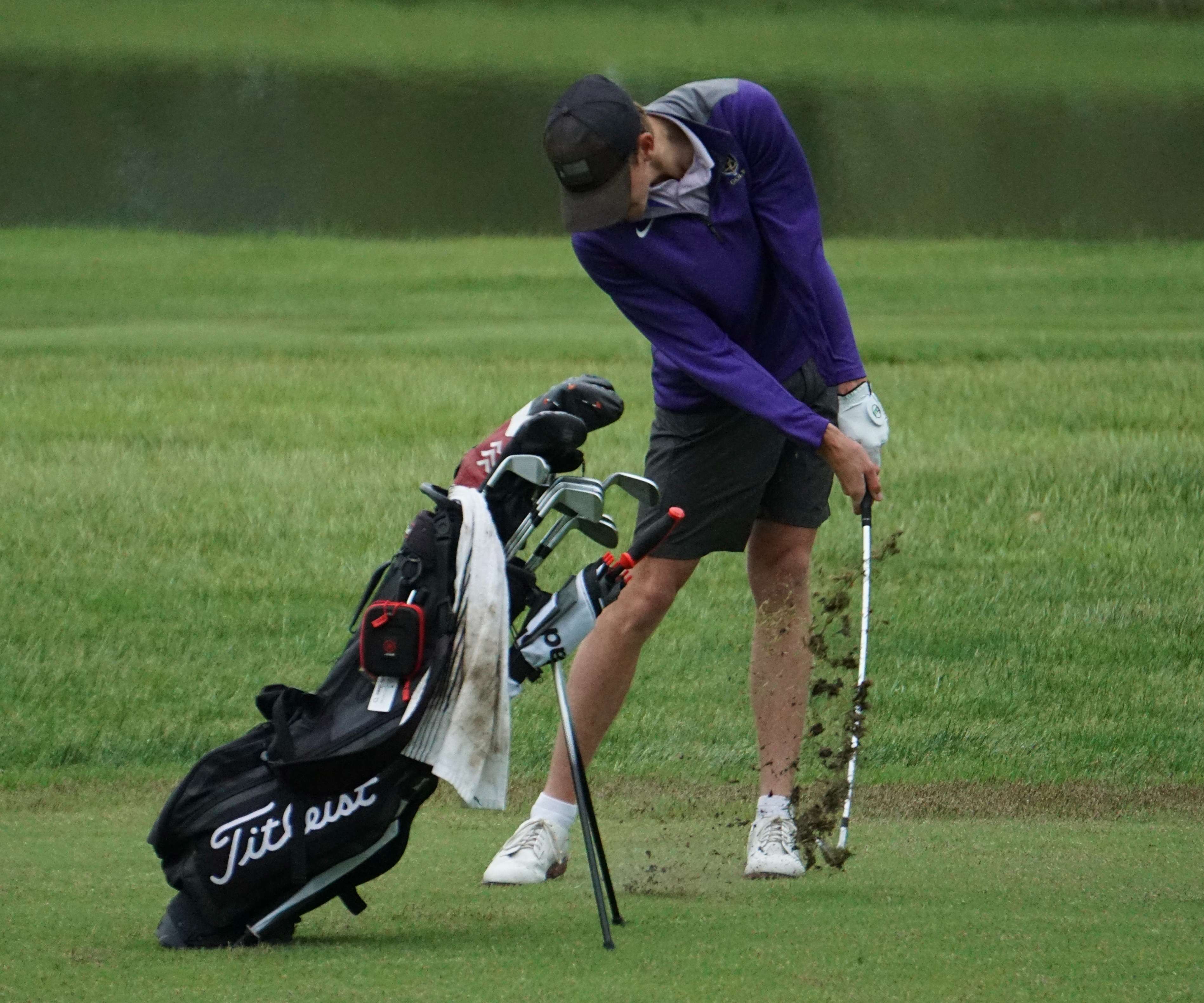 Tim Johnston on the second hole.