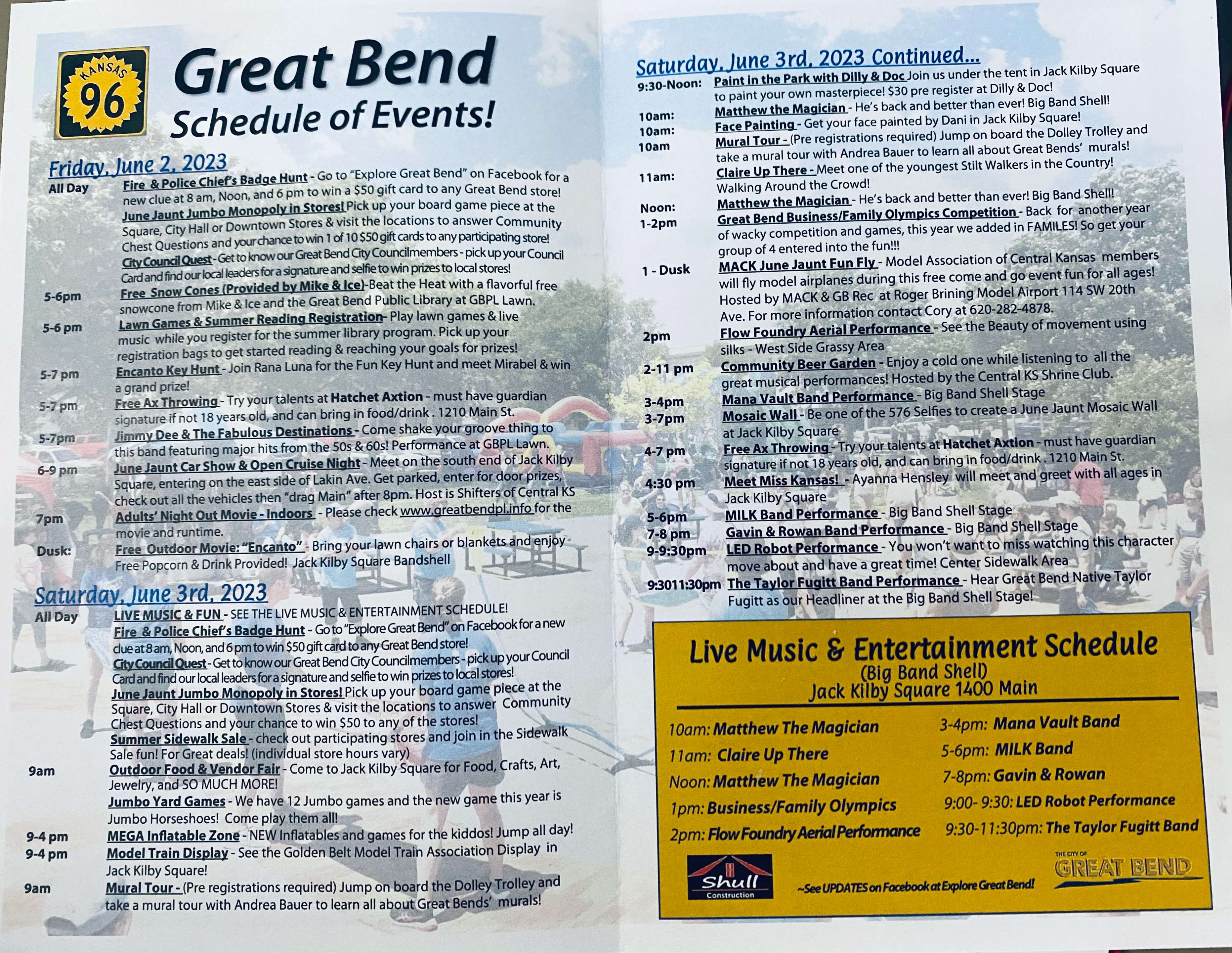 Free ax throwing, mural tours highlight Great Bend’s June Jaunt