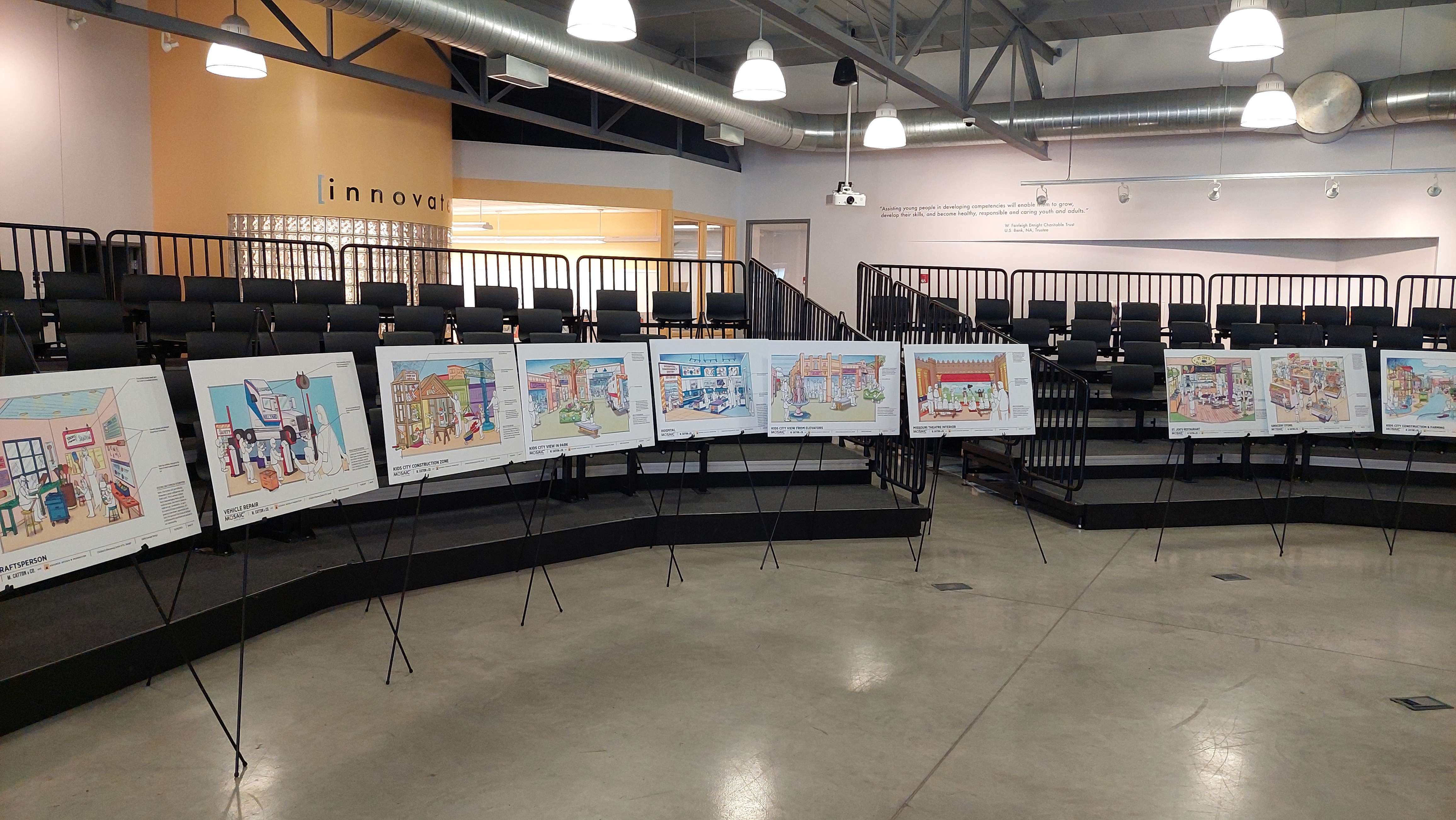 Renderings of potential future designs for the Children's Discovery Center in downtown St. Joseph/ Photo by Matt Pike