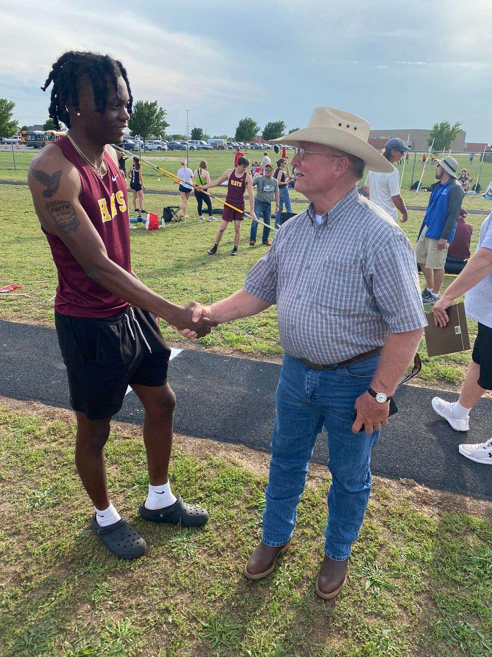 HHS alum meets student who broke his 52yearold longjump record