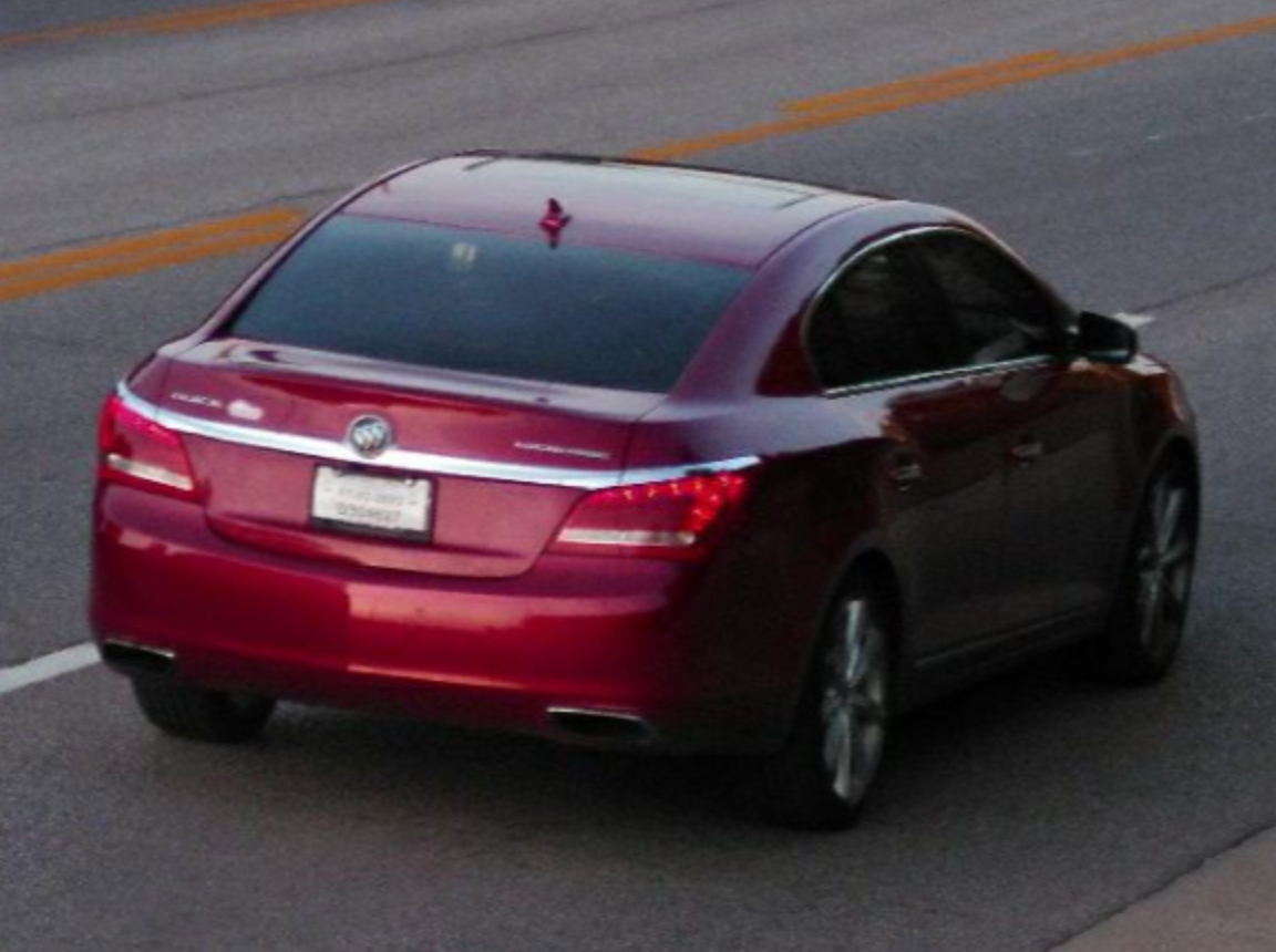 Police reported Tuesday they had recovered Banks' car -photo Wichita Police