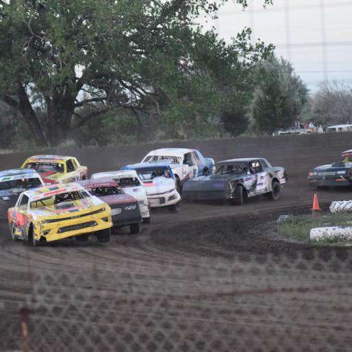 Lincoln County Raceway race in July 2022