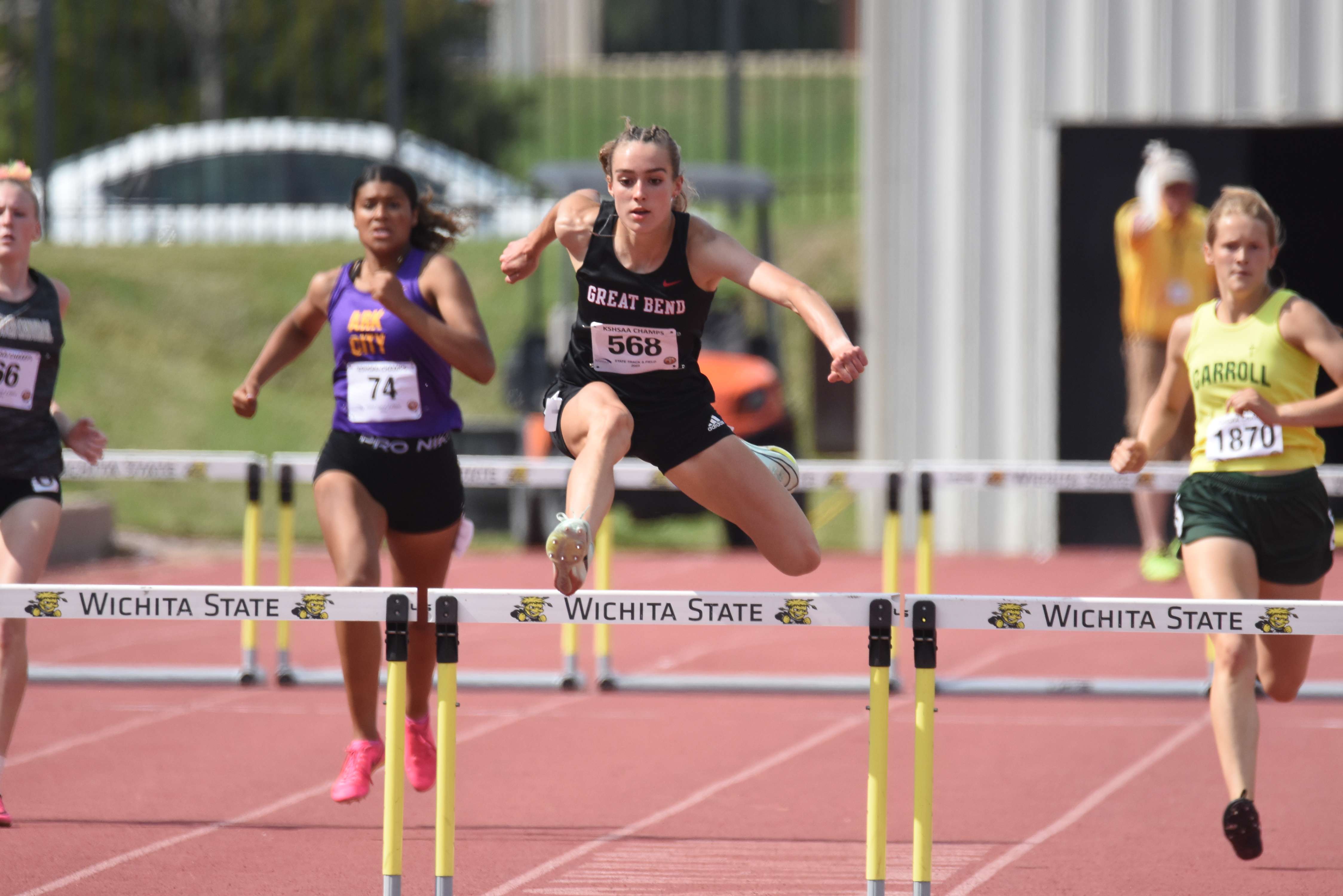 Lady Panther junior Makenzie Premer finished second in the 300m hurdles.