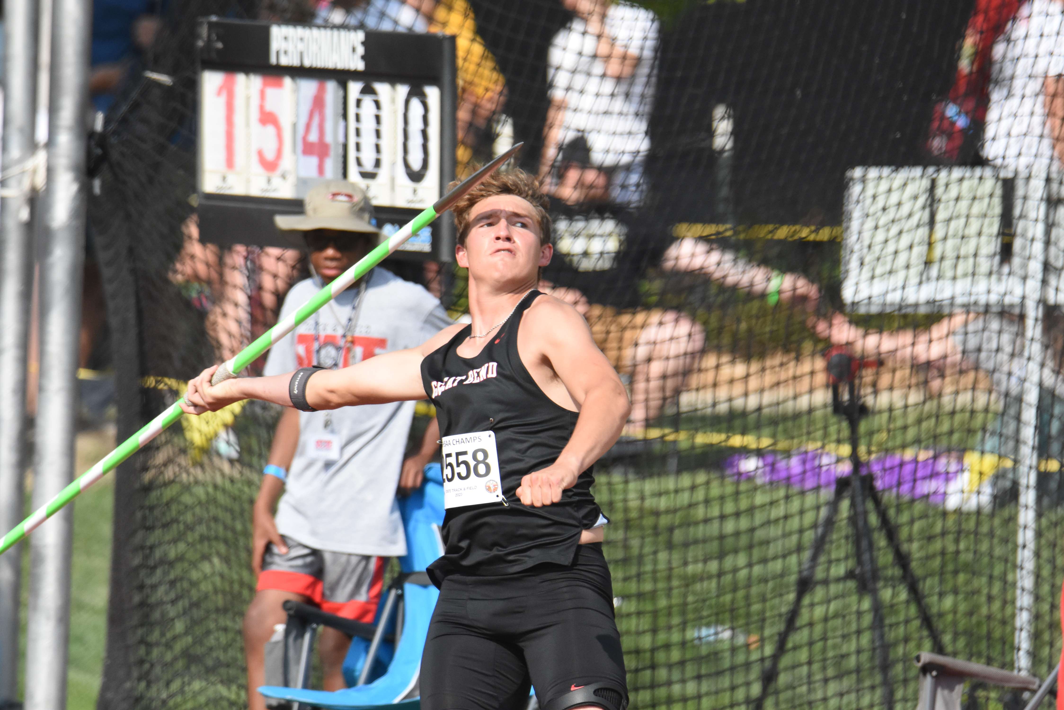 Three-time state qualifier Mathew Moeder ended his prep career with a sixth-place finish in the javelin for a state medal.