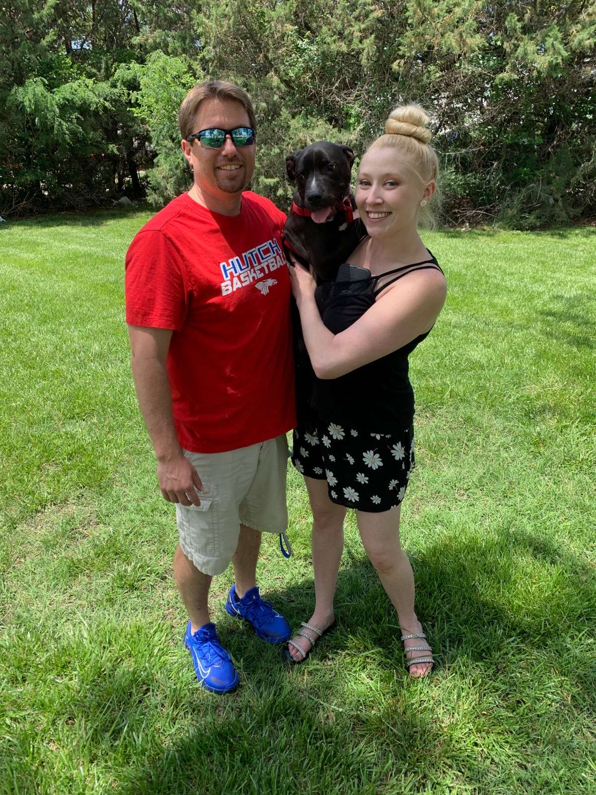 Cashew (middle) is still available! (As of June 10 at 2 p.m.) Check with the Hutchinson Animal Shelter for current availability. 