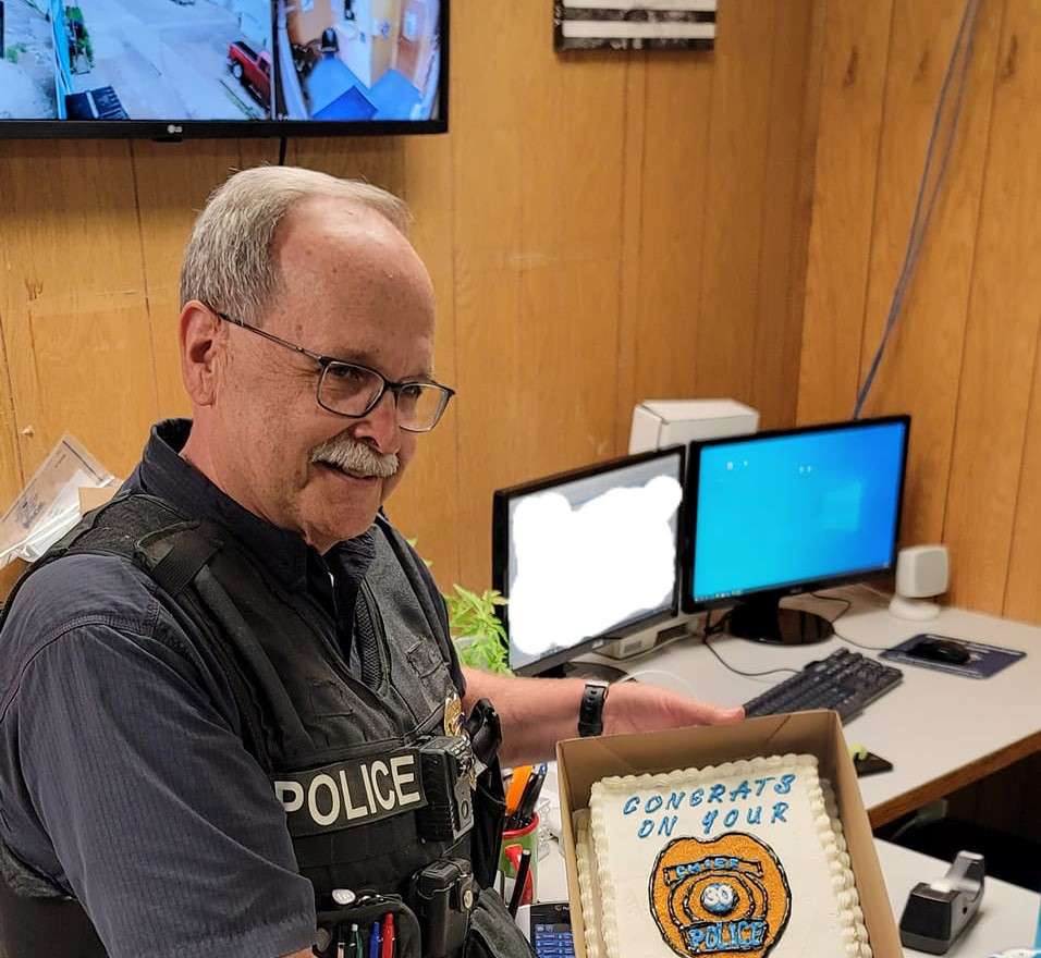 Larned police celebrate Chief Orth's retirement