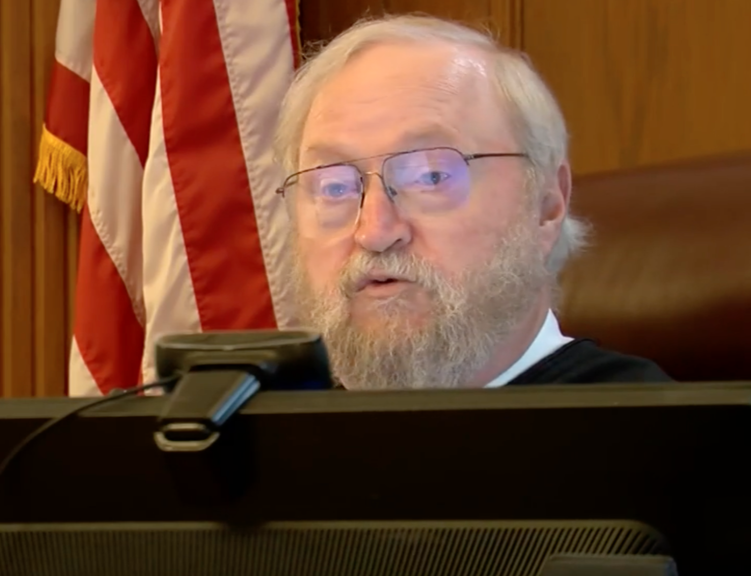 Cole County Judge Jon Beetem (screenshot of pool video courtesy of KRCG-TV).