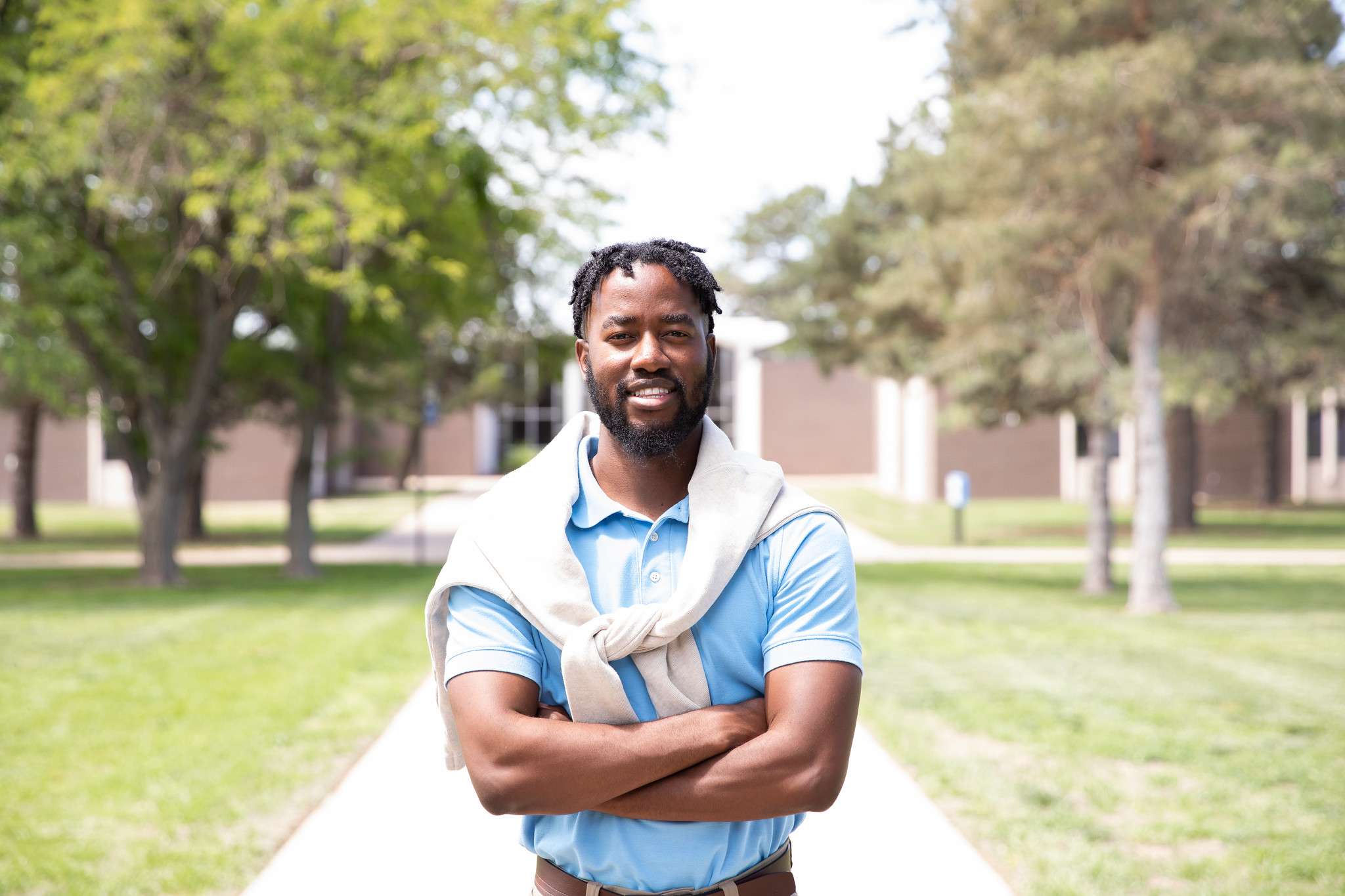 Barton Alumnus Tinashe Muzenyi stopped by campus early in the summer to reconnect with people that helped him on his journey and to see what had changed on campus since his time here.