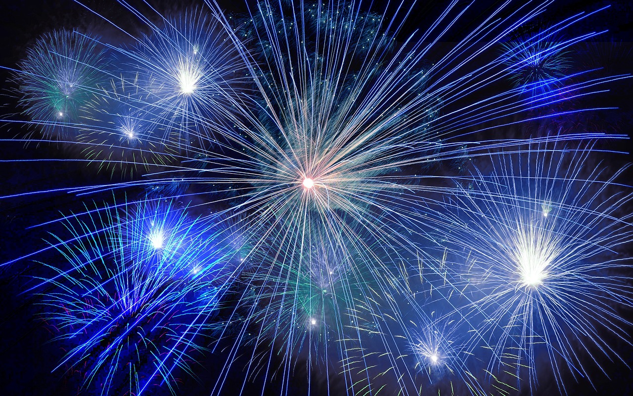 Fireworks, image courtesy of Pixabay