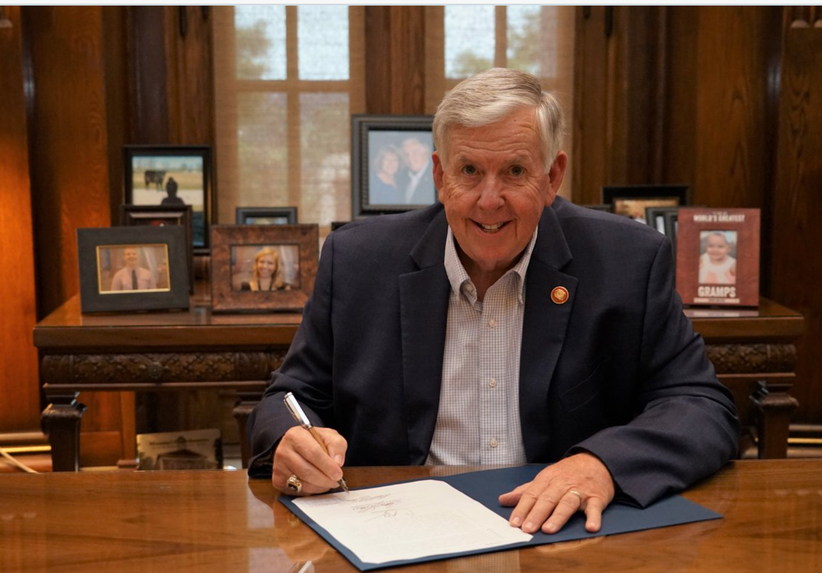 Parson’s decision to cite the tax cut for retirement benefits as a reason to veto spending items is not playing well with lawmakers.