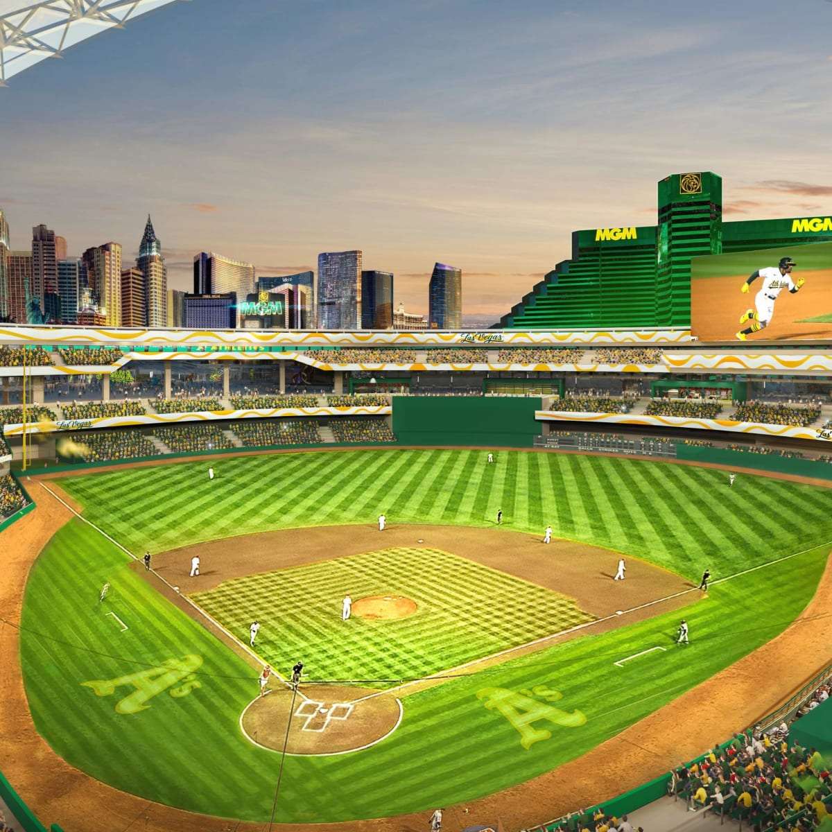 A's Vegas Ballpark Rendering (Oakland Athletics)