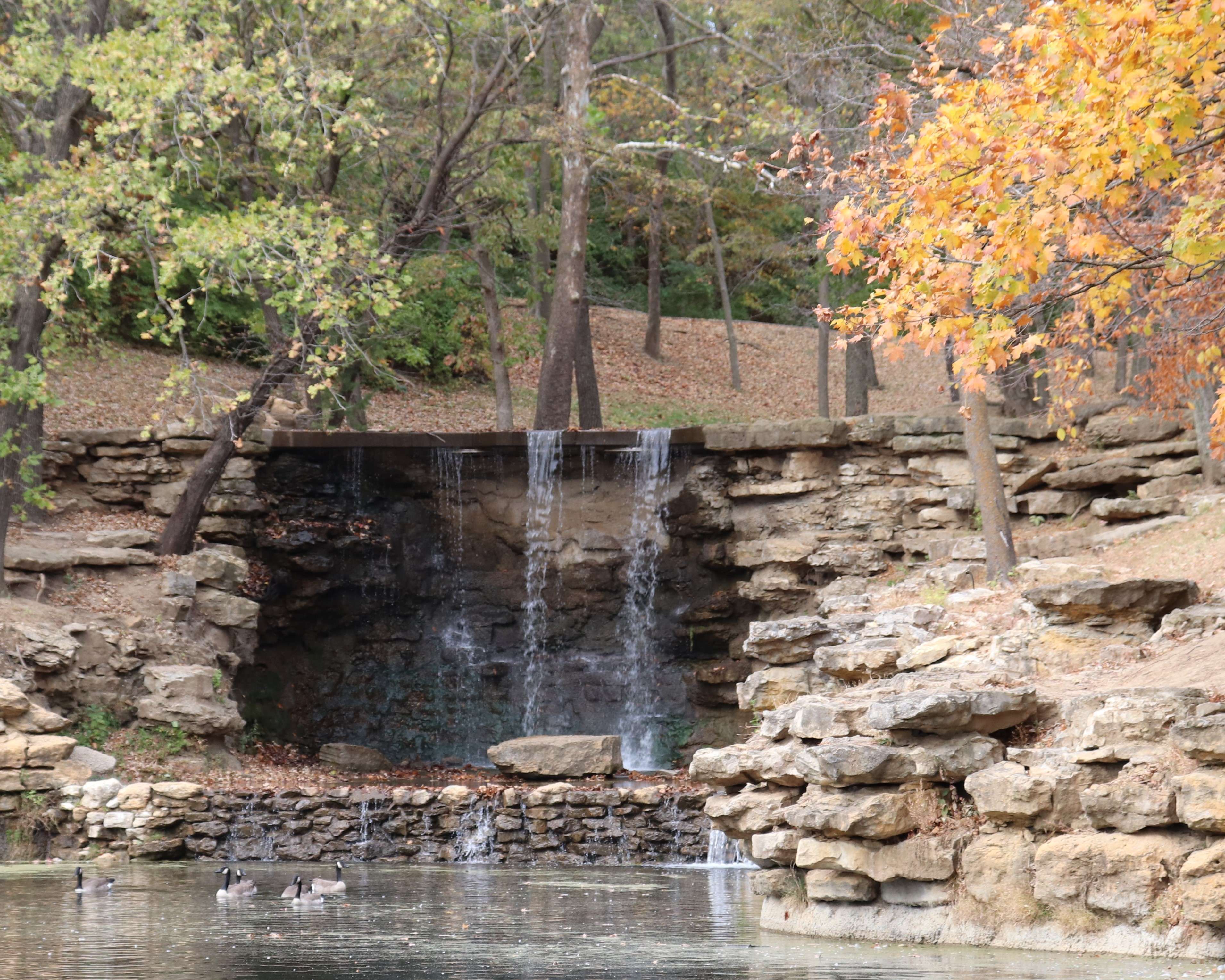 Krug Park's fountain. Photo by Brent Martin.