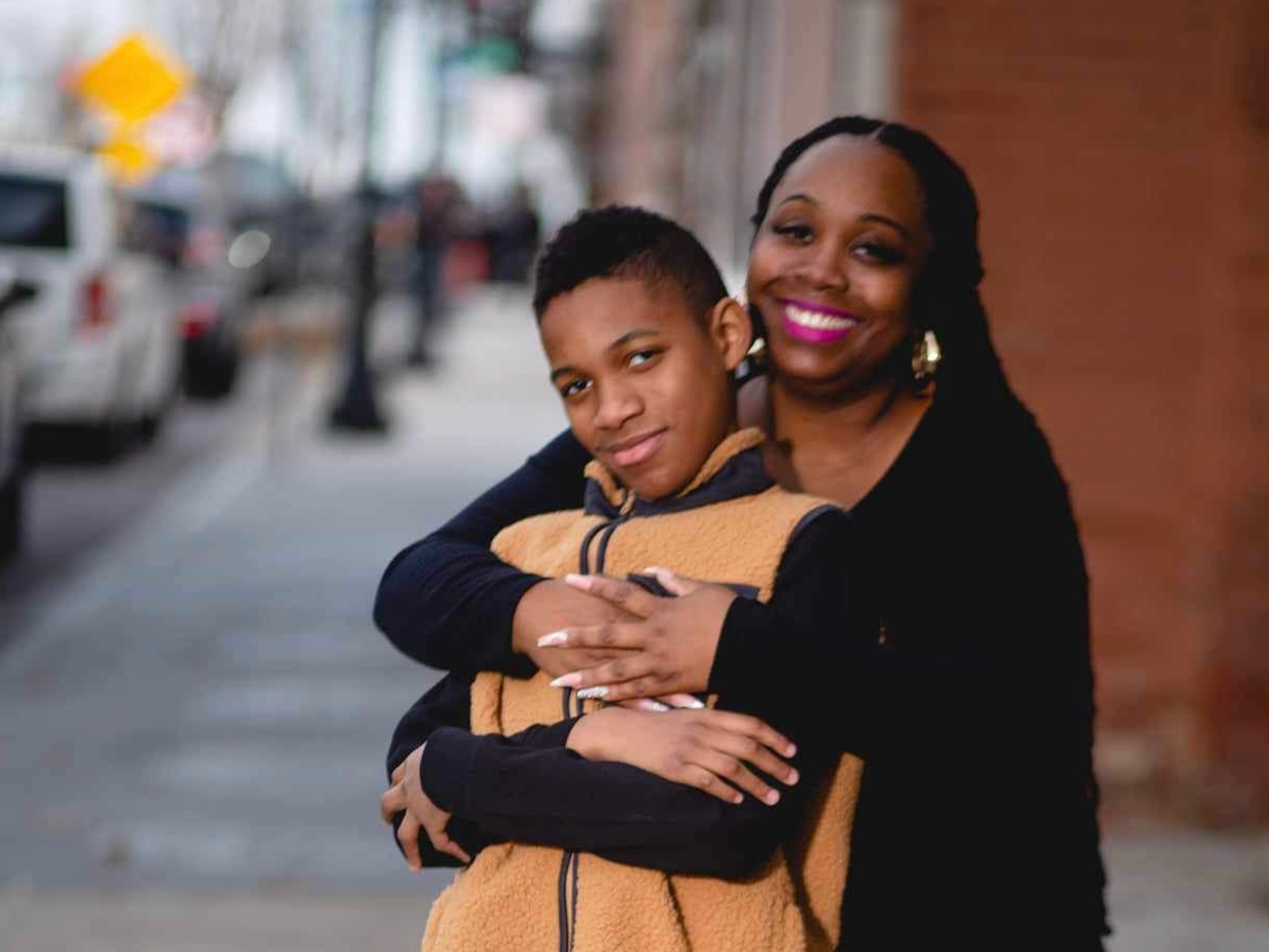 April Shields and her 13-year-old son (Photo provided).
