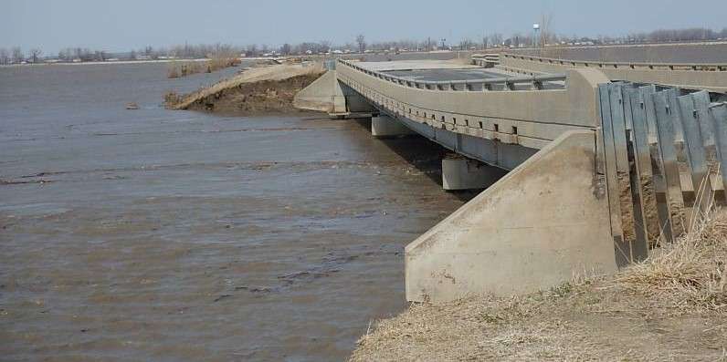 Flooding along the Little Tarkio Creek in Holt County in 2019/Photo by the U.S. Army Corps of Engineers