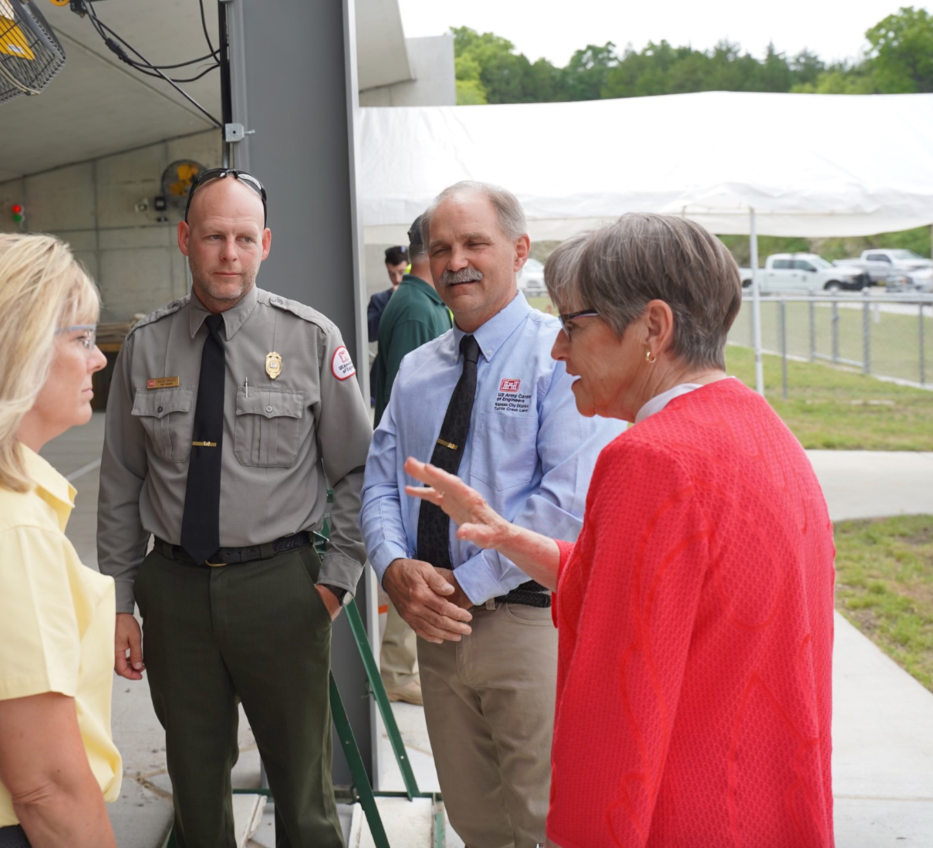Governor Kelly cuts ribbon on redesigned Fancy Creek Shooting Range - Vimarsana News