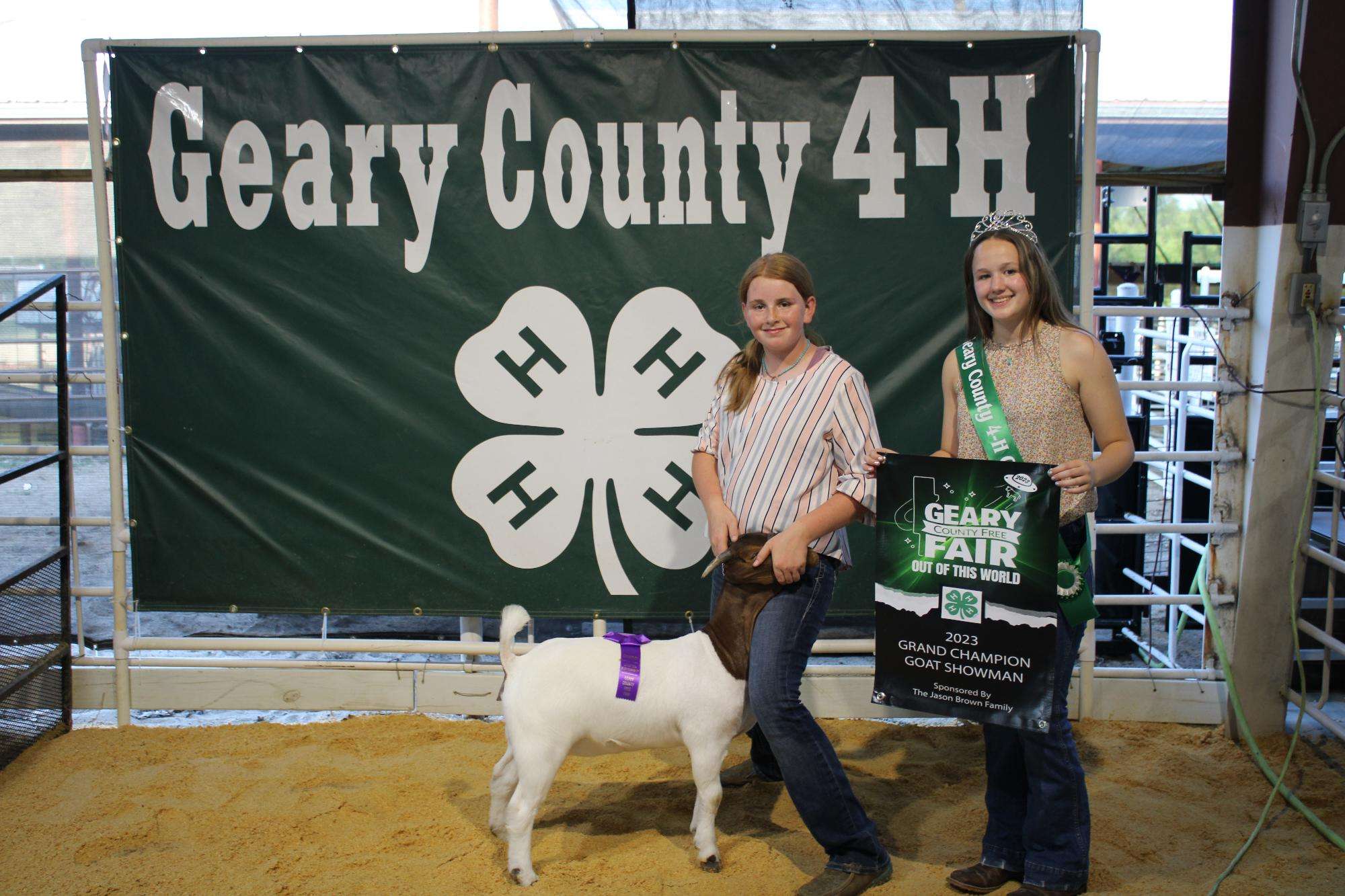 GRAND CHAMPION GOAT SHOWMAN - KAYCEE BROWN