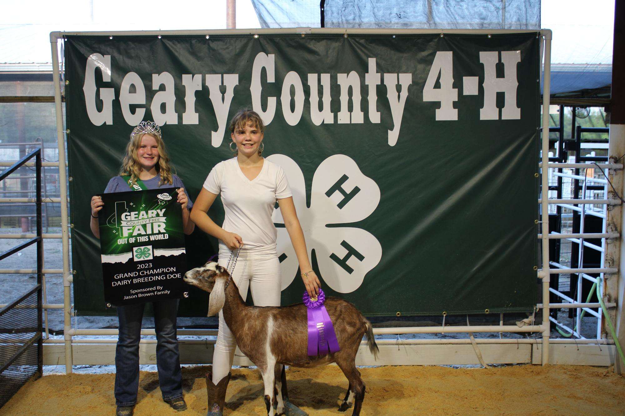 GRAND CHAMPION DAIRY GOAT - SAMMIE HALL
