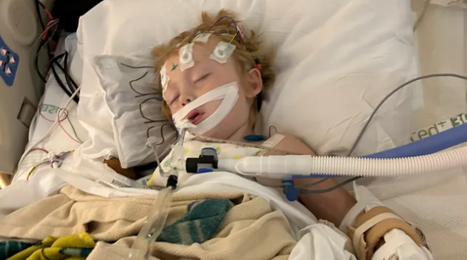 Trey Cullens-Zeiters, 3, is recovering after suffering an aneurysm on Sunday, July 23.&nbsp;