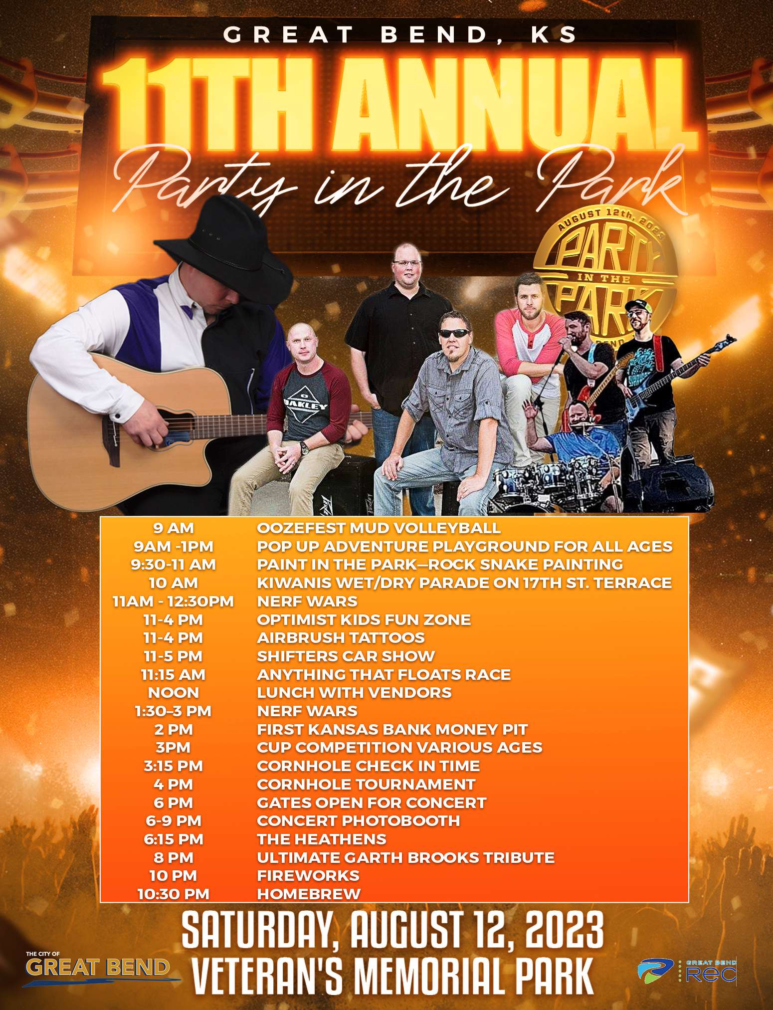 Plenty of events to cool off with at Saturday’s Party in the Park