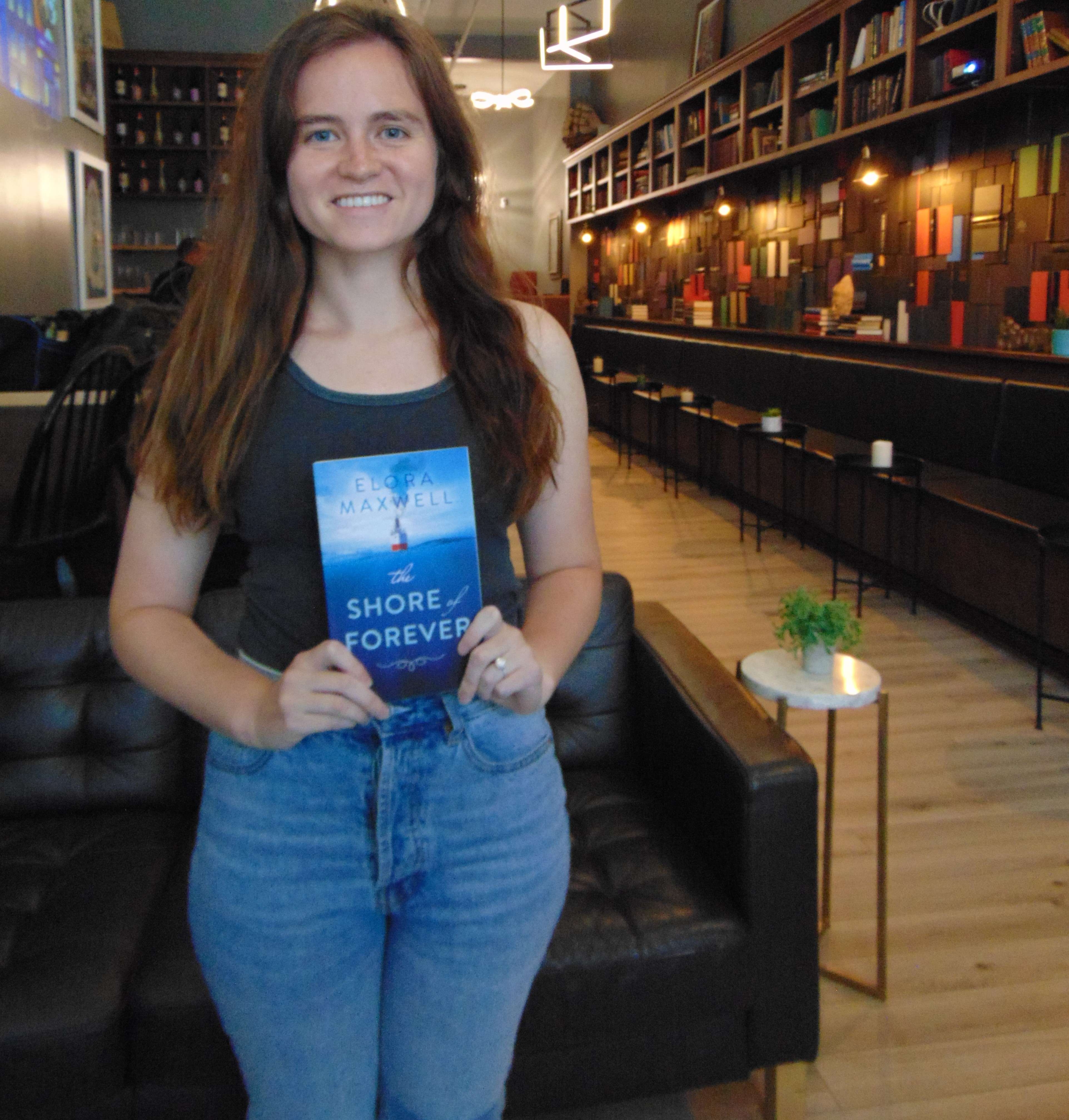 Elora Maxwell before a book signing at The Den in St. Joseph/Photo by Brent Martin