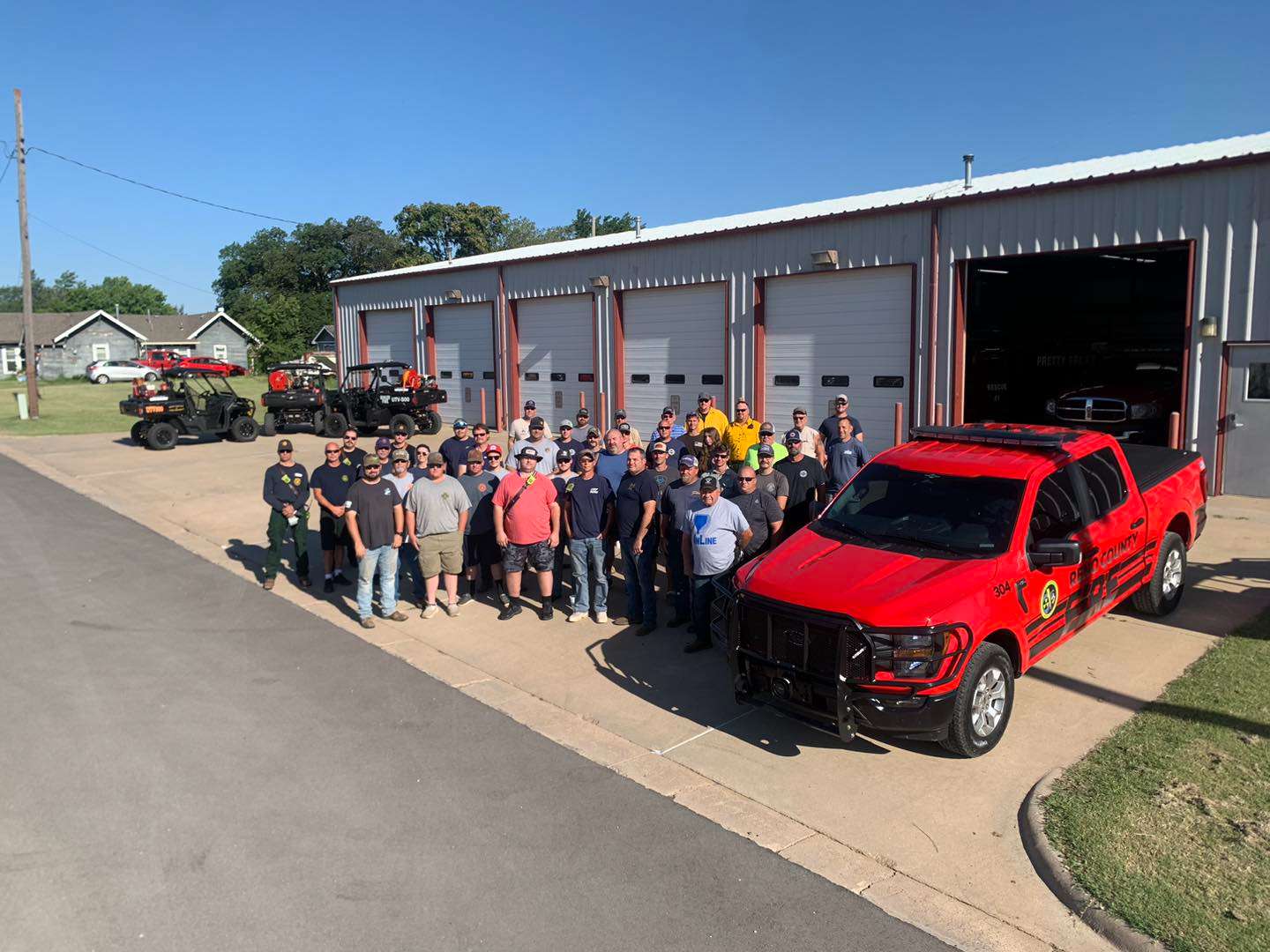 Rural Firefighters from across Reno County participated in drip training on Saturday, August 19, 2023-Photo Courtesy Reno County Emergency Management