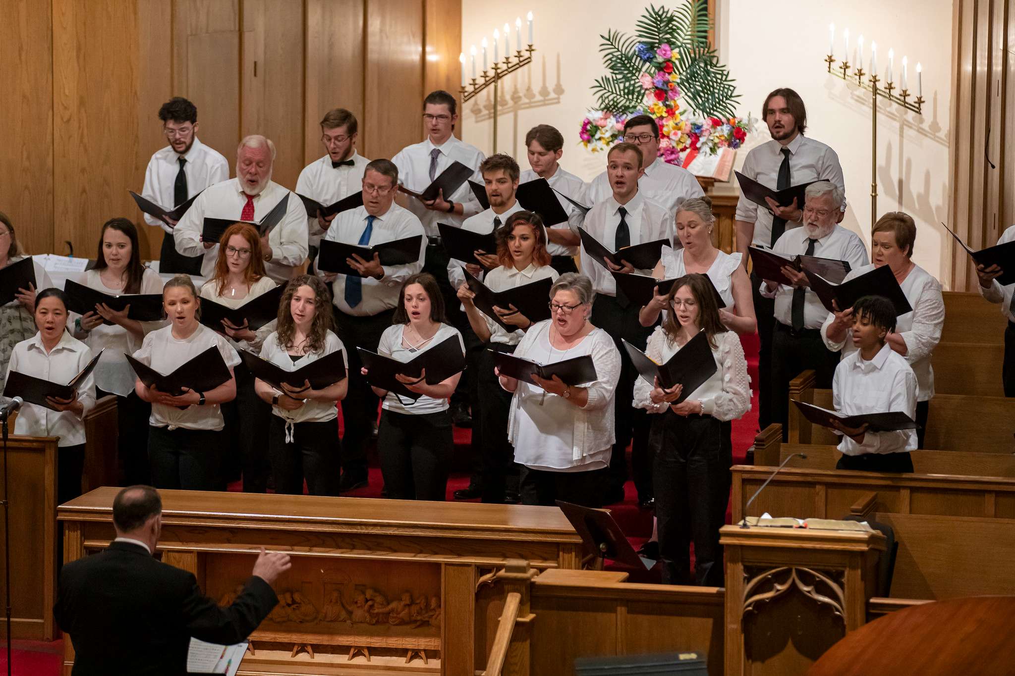Members of the Central Kansas Community Choir perform at a concert in the spring.