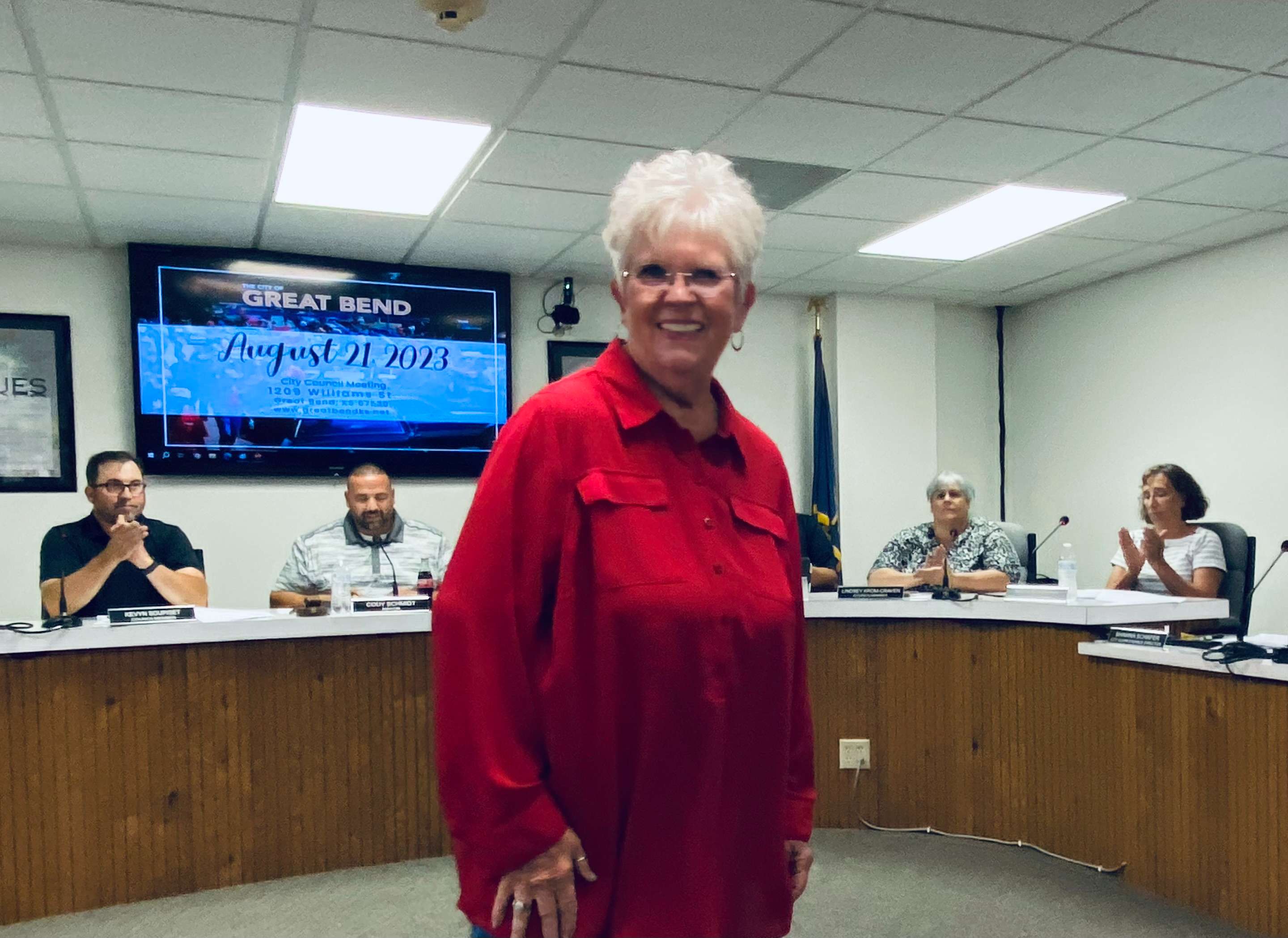 Rickee Maddox was appointed Aug. 21, 2023 to fill a vacant 4th Ward seat on the Great Bend City Council.