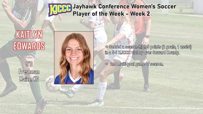 Edwards KJCCC Player of the week for Week 1